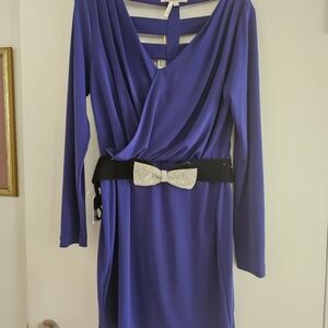 (REDUCED) BCBGeneration Royal Blue Long Sleeve Dress